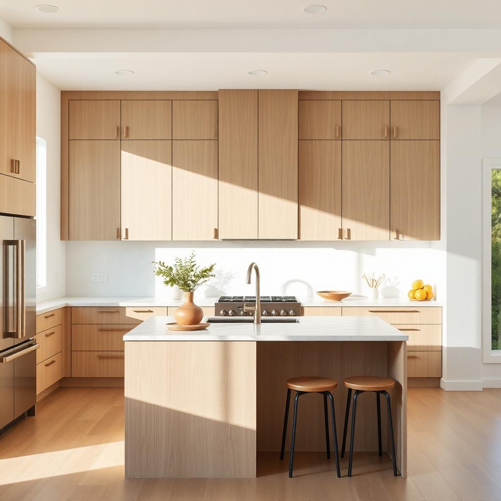 Dining room with sculptural wood table and soft lighting — Sarita residence